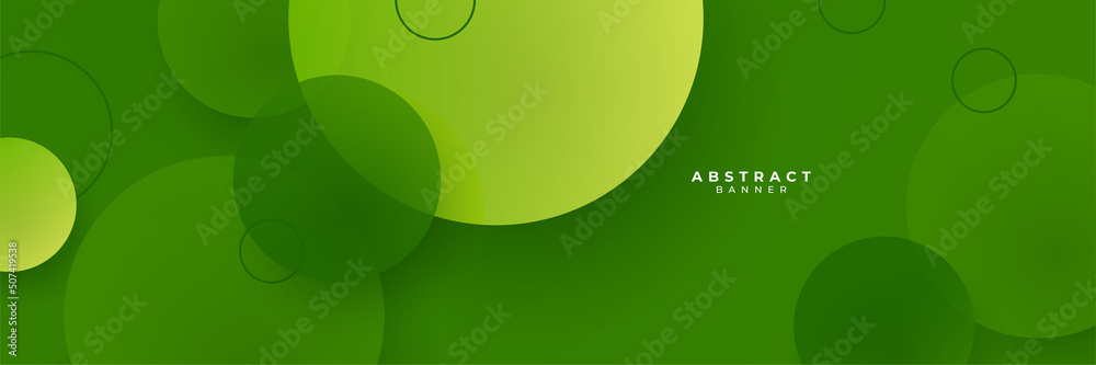 Green abstract banner background Green abstract banner background