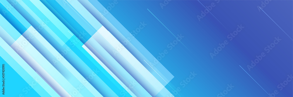 Fototapeta premium Blue abstract banner background