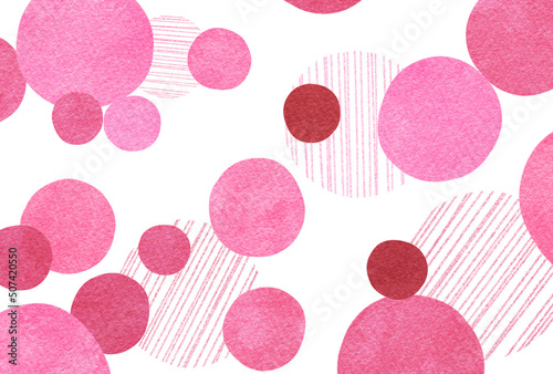 背景素材_色鉛筆_ピンク