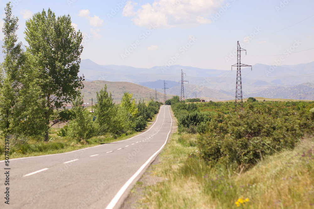 Road in the field, Armenia