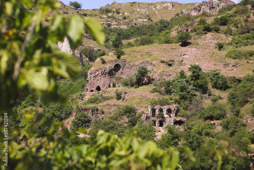 Cave town Khndzoresk in Armenia