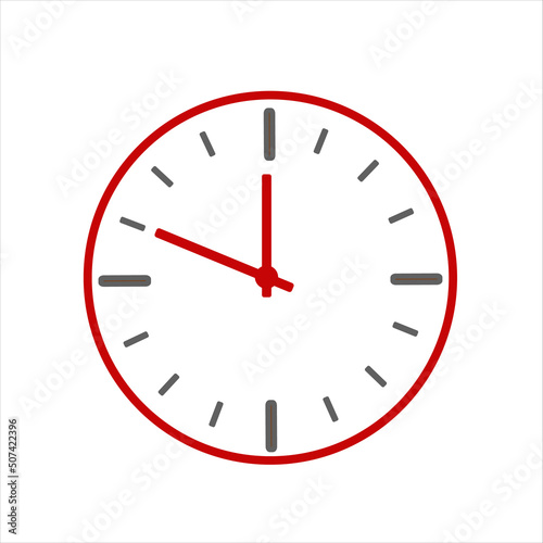 clock icon vector design template