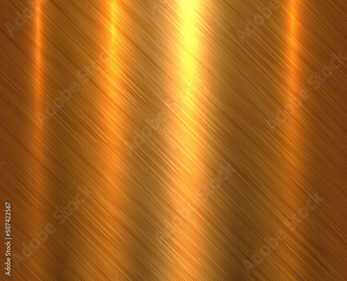 Metal gold texture background, brushed metallic golden texture plate pattern, vector illustration.