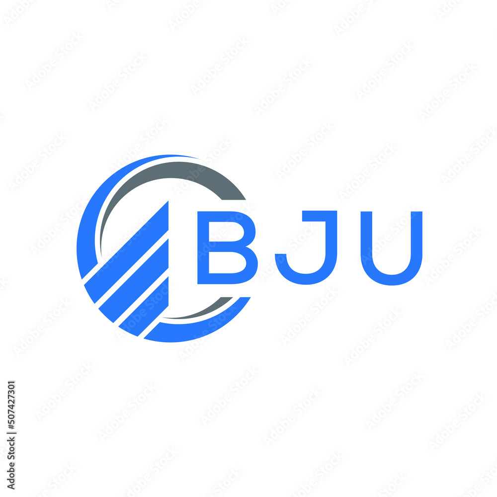 BJU Flat accounting logo design on white background. BJU creative initials Growth graph letter logo concept. BJU business finance logo design. BJU Flat accounting logo design on white background. BJU creative initials Growth graph letter logo concept. BJU business finance logo design.
