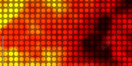 Light Orange vector backdrop with circles.