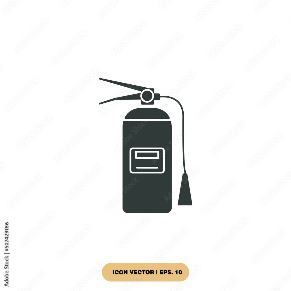 Fire extinguisher icons symbol vector elements for infographic web Fire extinguisher icons symbol vector elements for infographic web
