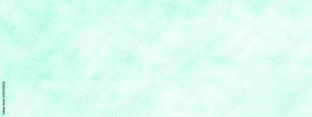 Pastel green or blue painted watercolor aquarelle texture, Vibrant Fantasy creative art of bright blue or green paper texture, Creative paint textured background for scrapbook, cover and design.