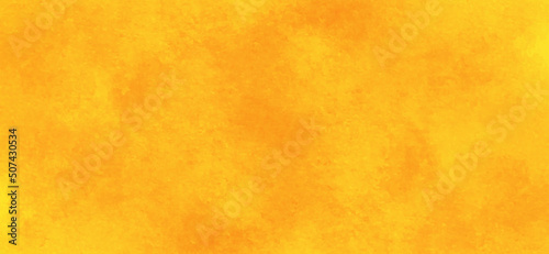 Scratched and grainy texture of orange wall, Brush painted orange or yellow grunge paper texture, Bright beautiful orange or yellow background with scratches for creative design.