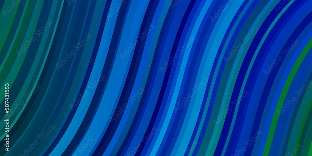 Light Blue, Green vector background with lines.