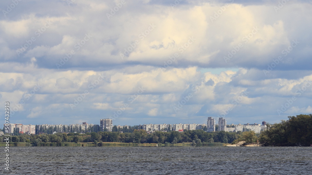 clouds over the city