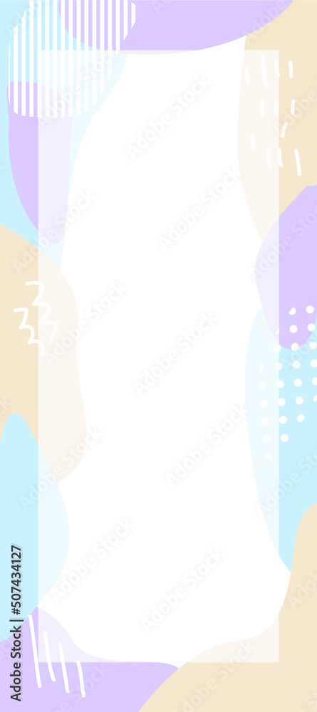 北欧風の一筆箋のイラスト