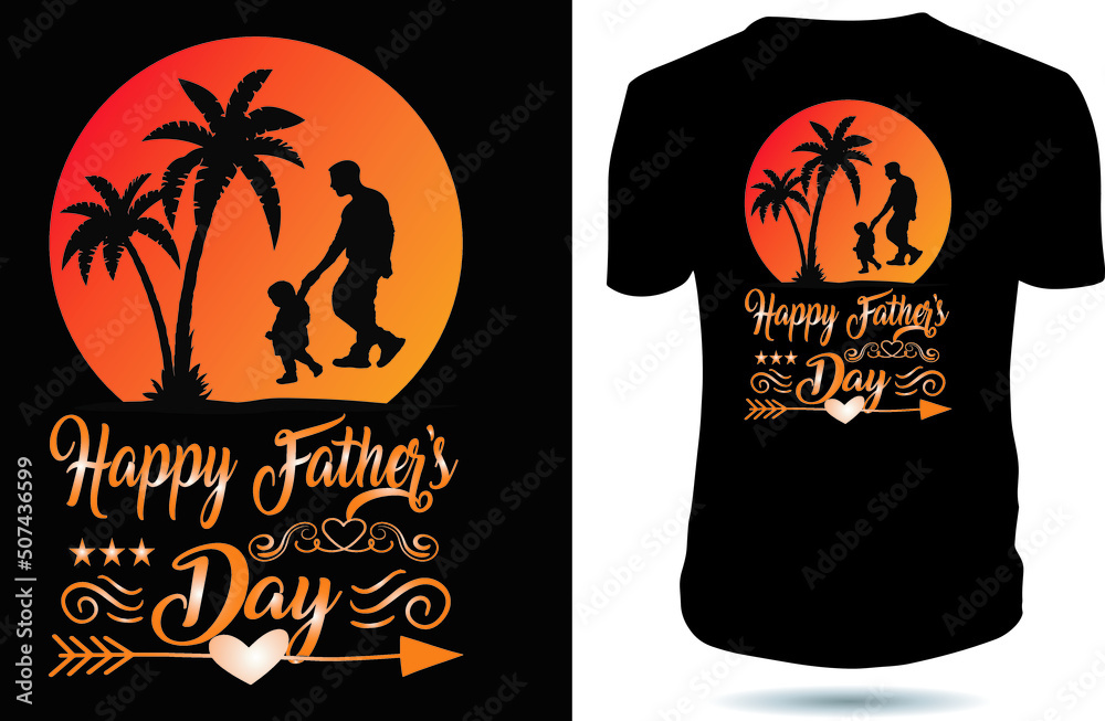 Father's Day T-Shirts Design, T-shirt design with typography, t-shirt design vector for print, Design - 4