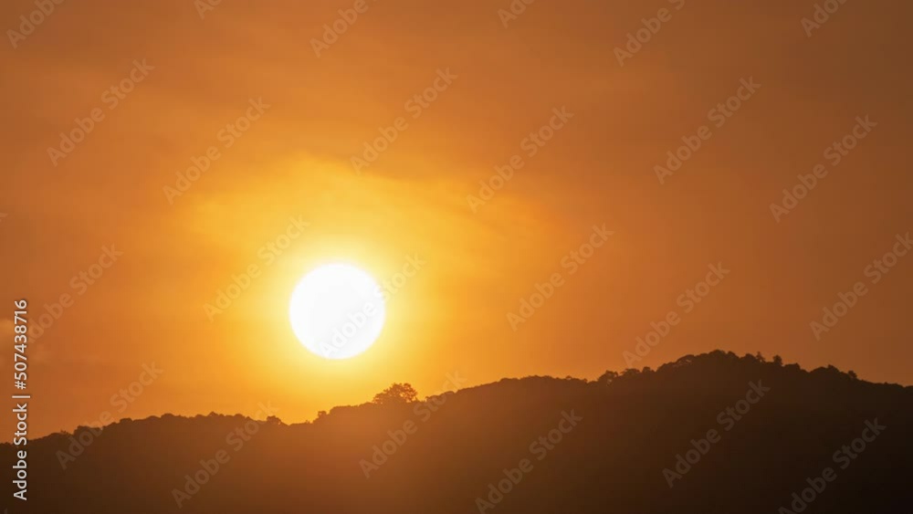 Time lapse of dramatic sunrise and sunset with orange sky in a sunny day. Time lapse of dramatic sunrise and sunset with orange sky in a sunny day.
