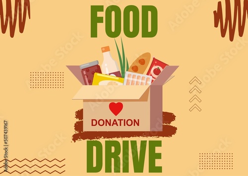 Food drive donation box