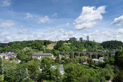 Panoramic view of Luxembourg city