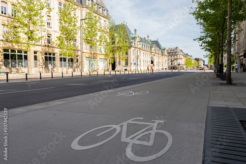  cycle path in Luxembourg photo