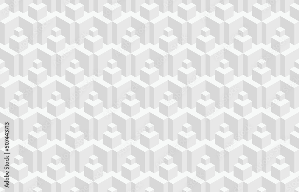 Abstract 3d geometric seamless pattern. Isometric optical illusion modern background. Abstract 3d geometric seamless pattern. Isometric optical illusion modern background.