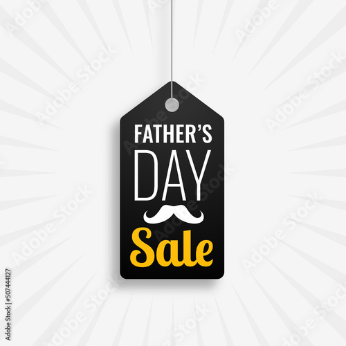 father's day sale tag design