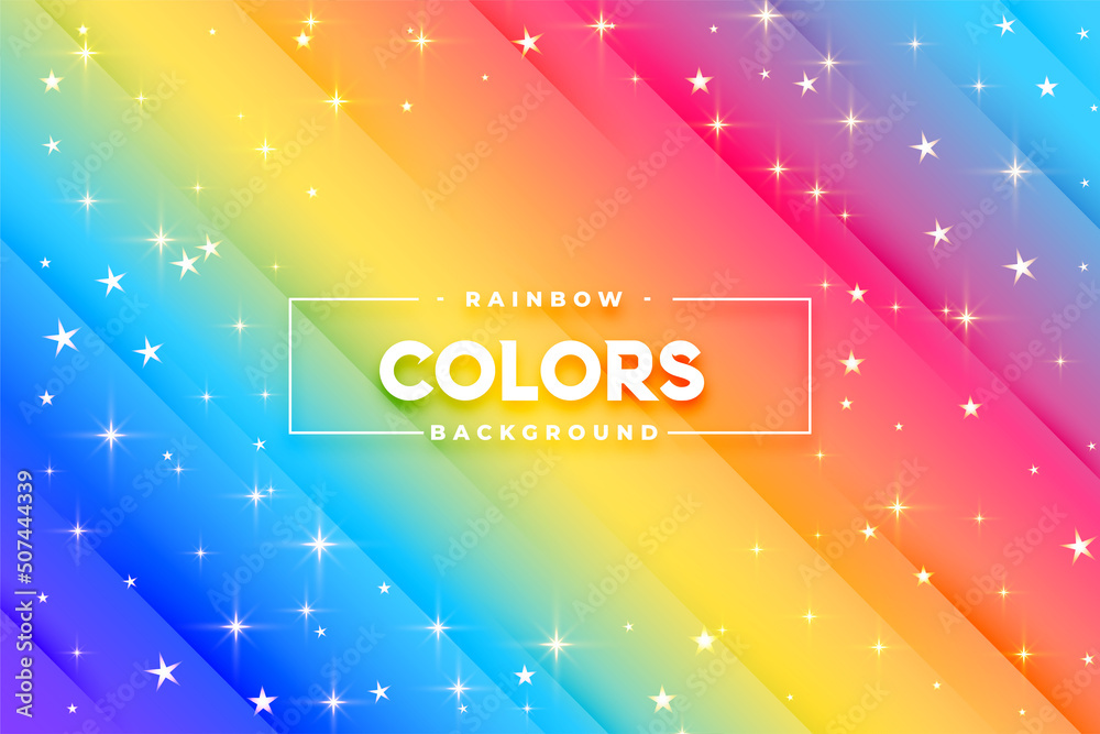 colorful rainbow colors background with sparkles