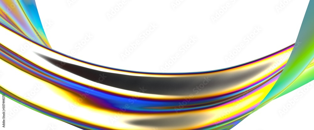 Obraz premium Abstract line fluid colors backgrounds. Trendy Vibrant Fluid Colors. 3d render