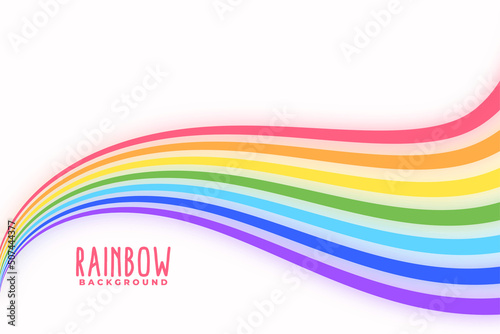 wavy colorful rainbow lines background