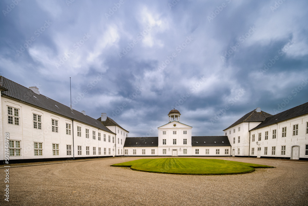 Graasten royal castle in southern part of Denmark
