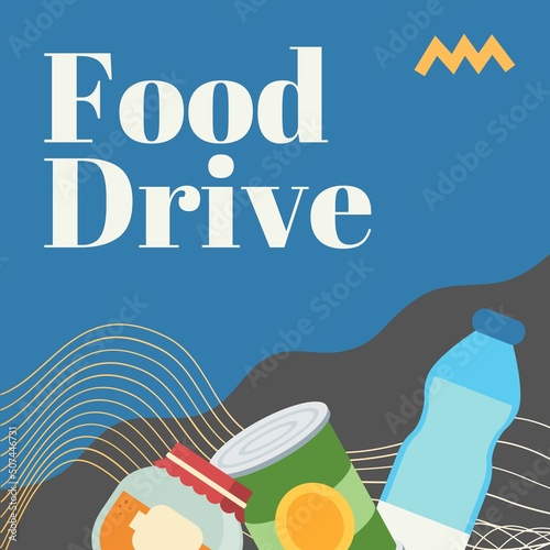 Food drive donation poster