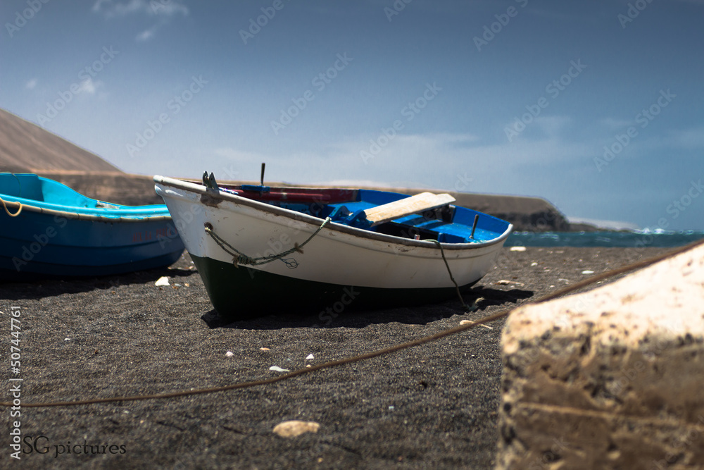 Anglerboot gestrandet