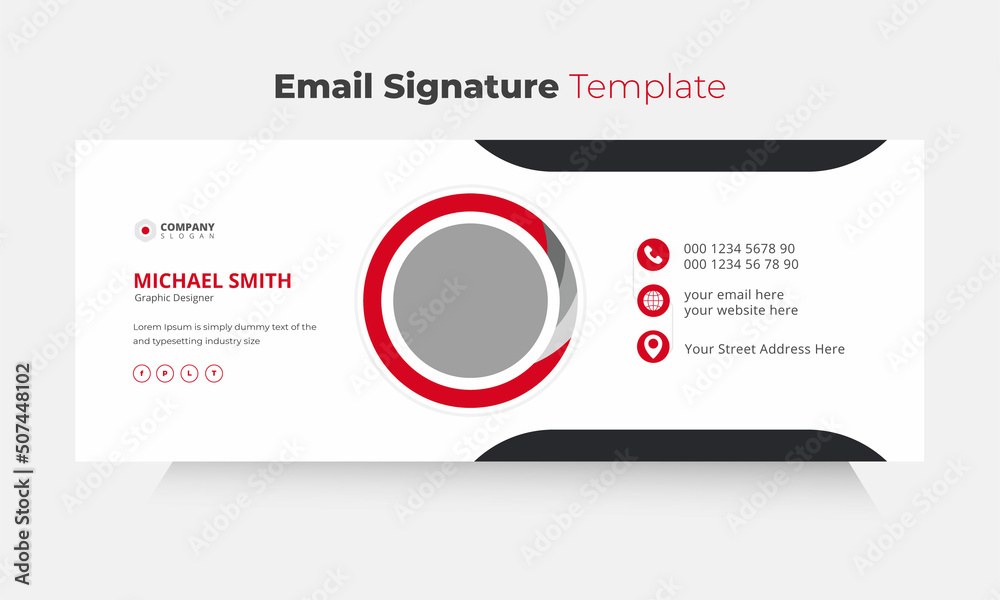 Email Signature Template Design, Trendy email signature, Email Signature Template Design, Trendy email signature,