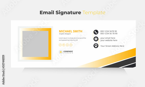 Email Signature Template Design, Trendy email signature,