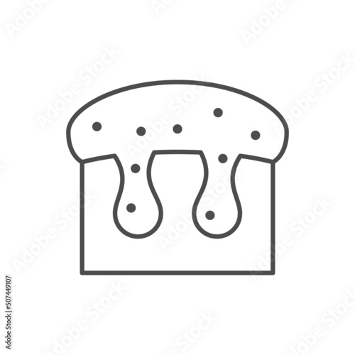Skincare gel line outline icon