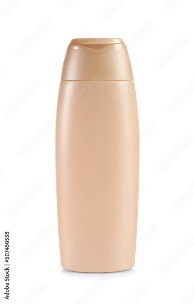 Bottle of bath foam isolated on white Bottle of bath foam isolated on white