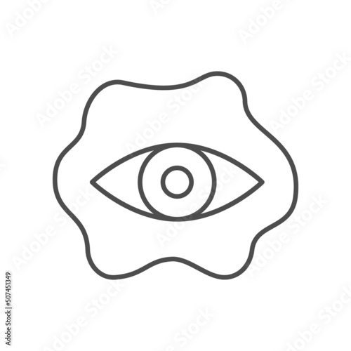 Eyelid mask line outline icon