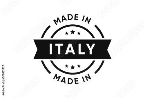 Made in Italy Stamp icon design