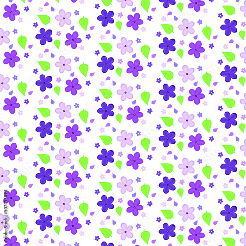 Flowers background in vector. Pattern used for wallpaper, decor, textil.