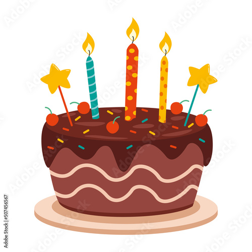 Illustration Of A Birthday Cake 