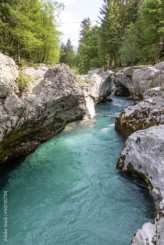 Kleine Soca-Tröge bei Bovec in Slowenien