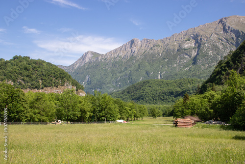 Wanderung zum Slap Kozjak im Soca-Tal in Slowenien
