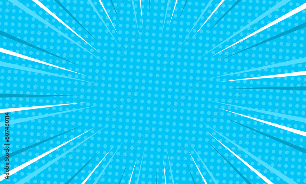 Comic abstract blue background design Comic abstract blue background design