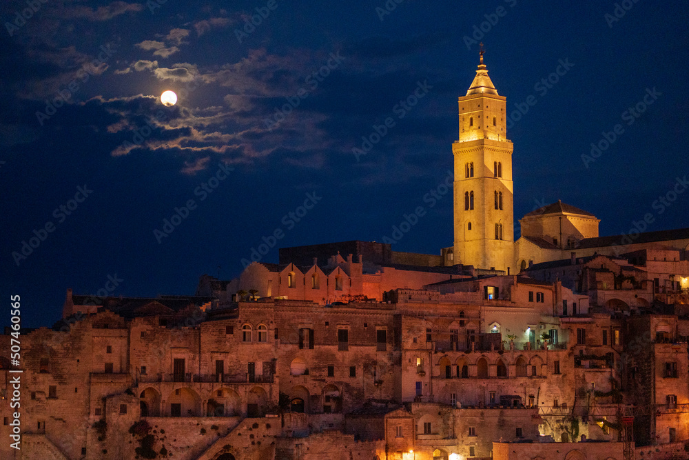 night view of Matera