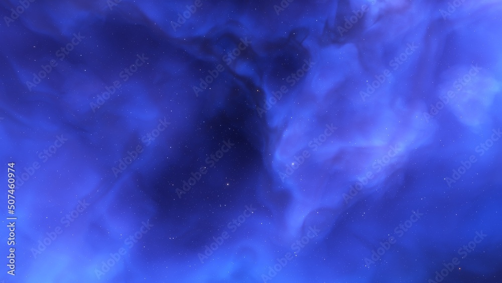 Fototapeta premium bright nebula, nebula in space, majestic red-purple nebula, beautiful space background 3D render