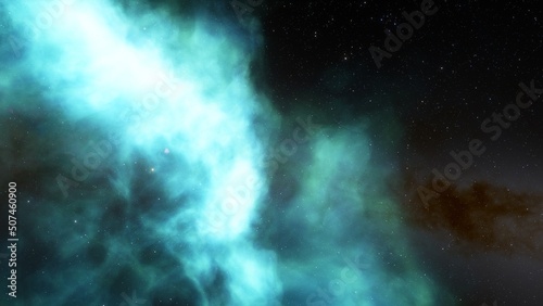 bright nebula, nebula in space, majestic red-purple nebula, beautiful space background 3D render © ANDREI