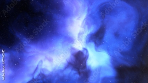 bright nebula, nebula in space, majestic red-purple nebula, beautiful space background 3D render