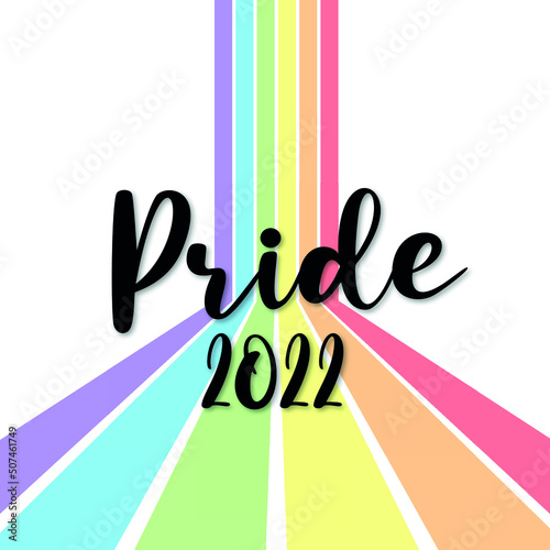 pride 2022 lgbtq banner and flags