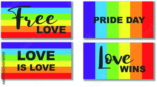 pride 2022 lgbtq banner and flags