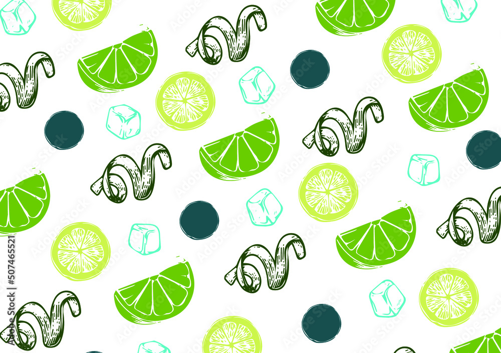 lemon, orange, lime pattern pack lemon, orange, lime pattern pack