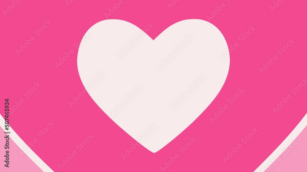 Pink heart loop animation Pink heart loop animation