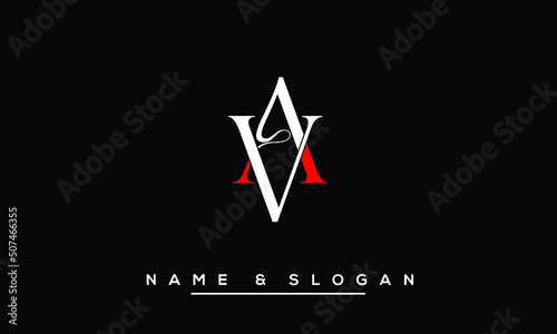 VA,  AV,  V,  A   Abstract  Letters  Logo  Monogram