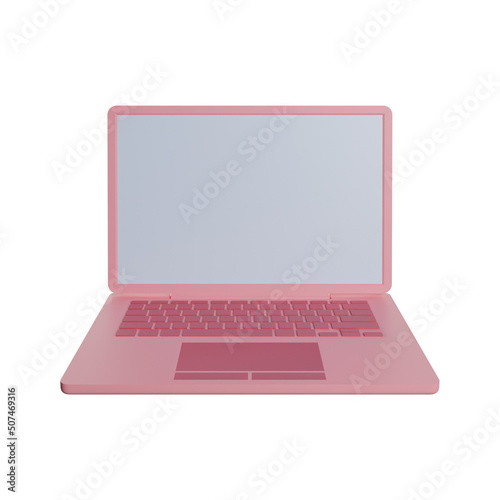 3D Rendering Illustration Laptop Social Media Photo HD