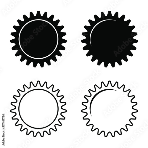 Beer bottle cap icon, solid and linear pictogram isolated on white.